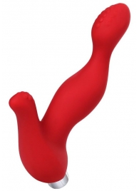 Красный силиконовый вибростимулятор простаты Proman - 12,5 см. - ToyFa - в Калининграде купить с доставкой