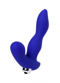 Синий силиконовый вибростимулятор простаты Stroman - 14,5 см. - ToyFa - в Калининграде купить с доставкой