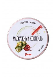 Массажная свеча «Массажный коктейль» с ароматом пина колады - 30 мл. - ToyFa - купить с доставкой в Калининграде