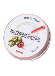 Массажная свеча «Массажный коктейль» с ароматом пина колады - 30 мл. - ToyFa - купить с доставкой в Калининграде