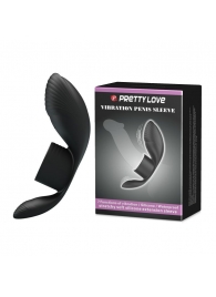 Черное кольцо на пенис с вибрацией Vibration Penis Sleeve - Baile - в Калининграде купить с доставкой