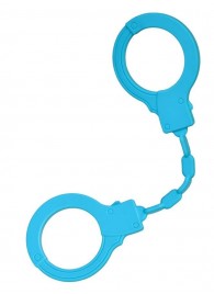 Голубые силиконовые наручники A-Toys без ключа - A-toys - купить с доставкой в Калининграде