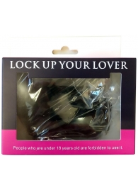 Черные меховые наручники Love с ключиками - Baile - купить с доставкой в Калининграде