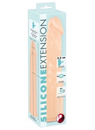 Телесная насадка-удлинитель Silicone Extension - 19 см. - Orion - в Калининграде купить с доставкой