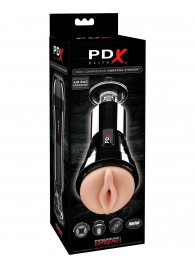 Телесный вибромастурбатор-вагина Cock Compressor Vibrating Stroker - Pipedream - в Калининграде купить с доставкой