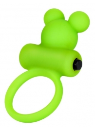 Зеленое виброкольцо на пенис A-Toys - A-toys - в Калининграде купить с доставкой