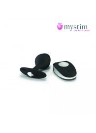 Черная пробка Mystim Rocking Vibe S с возможностью подключения к электростимулятору - 9,7 см. - MyStim - купить с доставкой в Калининграде
