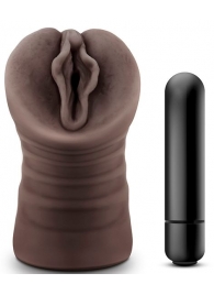 Коричневый мастурбатор-вагина Alexis - Blush Novelties - в Калининграде купить с доставкой