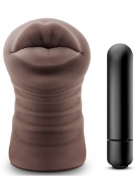 Коричневый мастурбатор-ротик Renee - Blush Novelties - в Калининграде купить с доставкой