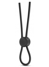 Черное силиконовое лассо на пенис SILICONE LOOP COCK RING - Blush Novelties - в Калининграде купить с доставкой