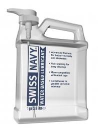 Канистра лубриканта Swiss Navy Water Based Lube на водной основе - 3,8 л. - Swiss navy - купить с доставкой в Калининграде