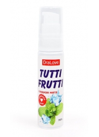 Гель-смазка Tutti-frutti со вкусом сладкой мяты - 30 гр. - Биоритм - купить с доставкой в Калининграде