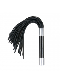 Черная плеть Easytoys Flogger With Metal Grip - 38 см. - Easy toys - купить с доставкой в Калининграде