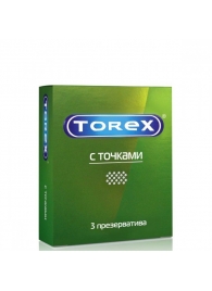 Текстурированные презервативы Torex  С точками  - 3 шт. - Torex - купить с доставкой в Калининграде