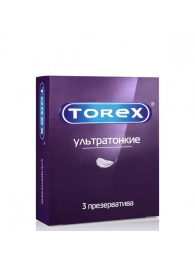 Презервативы Torex  Ультратонкие  - 3 шт. - Torex - купить с доставкой в Калининграде