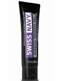 Возбуждающий гель-лубрикант на водной основе Sensual Arousal Lubricant - 10 мл. - Swiss navy - купить с доставкой в Калининграде