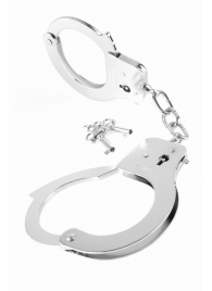 Металлические серебристые наручники Designer Metal Handcuffs - Pipedream - купить с доставкой в Калининграде