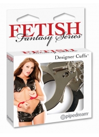 Металлические серебристые наручники Designer Metal Handcuffs - Pipedream - купить с доставкой в Калининграде