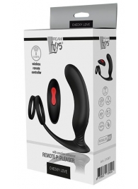Черный массажер простаты REMOTE P-PLEASER - Dream Toys - в Калининграде купить с доставкой