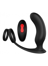 Черный массажер простаты REMOTE P-PLEASER - Dream Toys - в Калининграде купить с доставкой