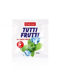 Пробник гель-смазки Tutti-frutti со вкусом мяты - 4 гр. - Биоритм - купить с доставкой в Калининграде