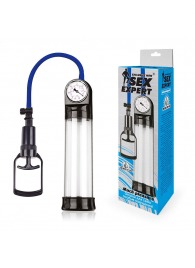 Прозрачная вакуумная помпа Sex Expert с манометром - Sex Expert - в Калининграде купить с доставкой