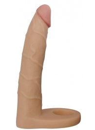 Телесная насадка-фаллоимитатор для двойного проникновения - 17 см. - Lovetoy - купить с доставкой в Калининграде