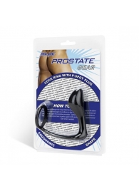 Стимулятор простаты с фиксацией эрекционным кольцом Prostate Gear - BlueLine - в Калининграде купить с доставкой
