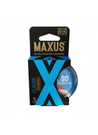 Классические презервативы в пластиковом кейсе MAXUS Classic - 3 шт. - Maxus - купить с доставкой в Калининграде