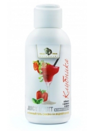 Интимный гель-смазка JUICY FRUIT с ароматом клубники - 100 мл. - БиоМед - купить с доставкой в Калининграде