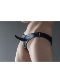 Черные трусики Better с анальной насадкой - 8 см. - Lola Games - купить с доставкой в Калининграде