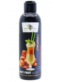 Интимный гель-смазка JUICY FRUIT с ароматом солёной карамели - 200 мл. - БиоМед - купить с доставкой в Калининграде