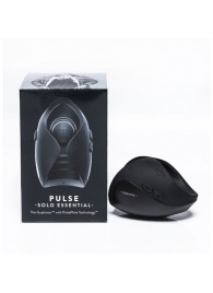 Черный инновационный мужской вибратор PULSE SOLO ESSENTIAL - Hot Octopuss - в Калининграде купить с доставкой