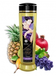 Массажное масло Libido Exotic Fruits с ароматом экзотических фруктов - 240 мл. - Shunga - купить с доставкой в Калининграде