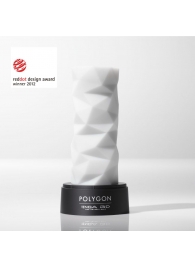 Белый 3D мастурбатор POLYGON - Tenga - в Калининграде купить с доставкой