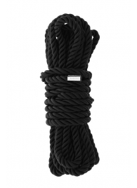 Черная веревка для шибари DELUXE BONDAGE ROPE - 5 м. - Dream Toys - купить с доставкой в Калининграде