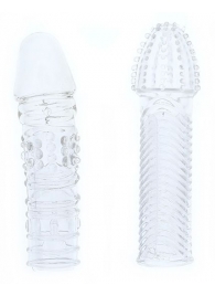 Комплект из 2 прозрачных насадок на пенис PENIS EXTENDER PACK - Dream Toys - в Калининграде купить с доставкой