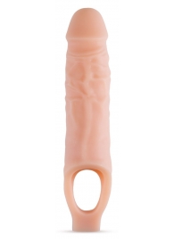 Телесный реалистичный фаллоудлинитель 9 Inch Silicone Cock Sheath Penis Extender - 22,86 см. - Blush Novelties - в Калининграде купить с доставкой