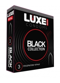 Черные презервативы LUXE Royal Black Collection - 3 шт. - Luxe - купить с доставкой в Калининграде