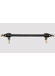 Черная распорка для ног Bound to You Faux Leather Spreader Bar - 50,8 см. - Fifty Shades of Grey - купить с доставкой в Калининграде