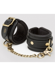Черные наручники Bound to You Faux Leather Wrist Cuffs - Fifty Shades of Grey - купить с доставкой в Калининграде