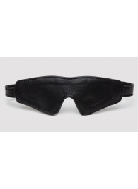 Черная плотная маска на глаза Bound to You Faux Leather Blindfold - Fifty Shades of Grey - купить с доставкой в Калининграде