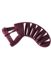 Мужской пояс верности бордового цвета Romello - Lola Games - купить с доставкой в Калининграде