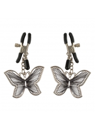 Зажимы на соски с бабочками Butterfly Nipple Clamps - Pipedream - купить с доставкой в Калининграде
