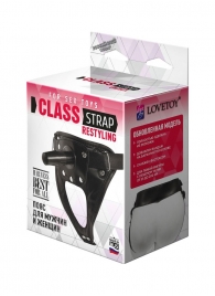 Черный пояс для насадок CLASS STRAP Restyling - LOVETOY (А-Полимер) - купить с доставкой в Калининграде
