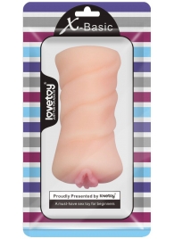 Телесный мастурбатор-вагина X-Basic Pocket Pussy без вибрации - Lovetoy - в Калининграде купить с доставкой