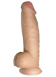 Телесный реалистичный фаллоимитатор на черных трусиках Real Big Strap-On - 34,5 см. - LOVETOY (А-Полимер) - купить с доставкой в Калининграде