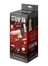 Вибрострапон Woman Midi с вагинальной пробкой - 22 см. - LOVETOY (А-Полимер) - купить с доставкой в Калининграде