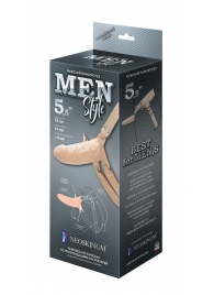 Телесный мужской парапротез MEN STYLE - 15 см. - LOVETOY (А-Полимер) - купить с доставкой в Калининграде