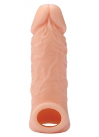 Телесная насадка EXTENDER WITH BALL STRAP 5.5 - 14 см. - Dream Toys - в Калининграде купить с доставкой